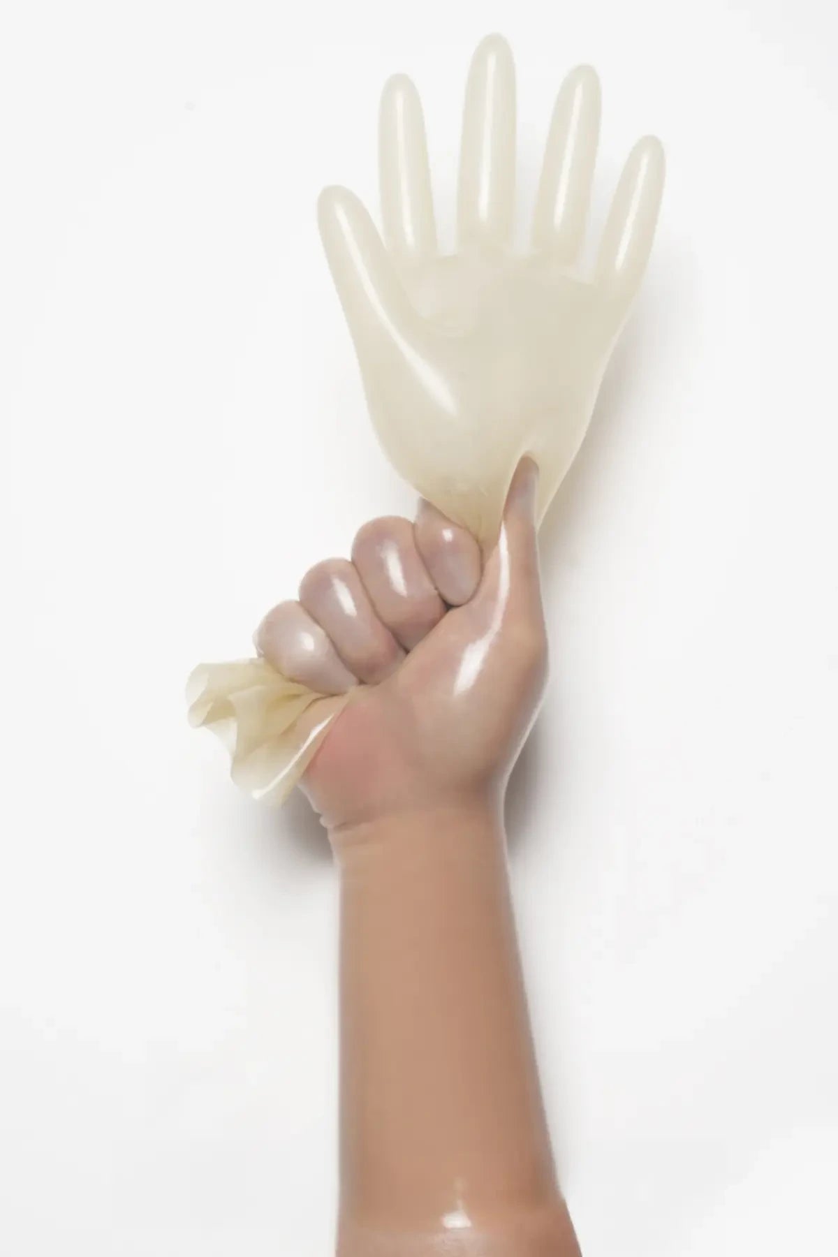 Translucent Natural Classic Short Molded Latex Gloves