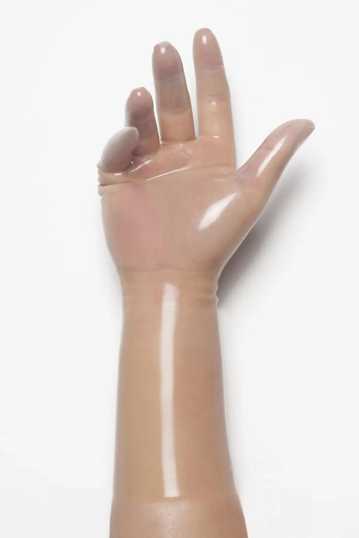 Translucent Natural Classic Short Molded Latex Gloves