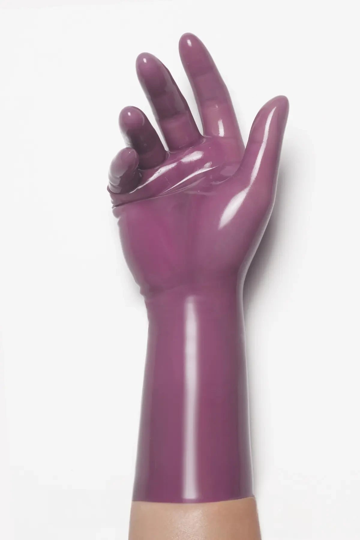 Translucent Lilac Classic Short Molded Latex Gloves