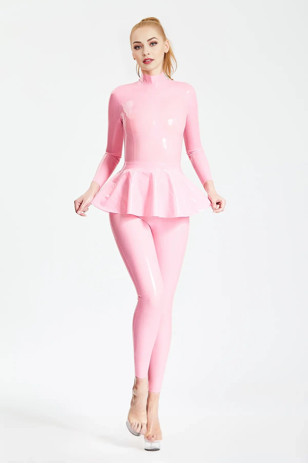 Ruffled Skirt Catsuit