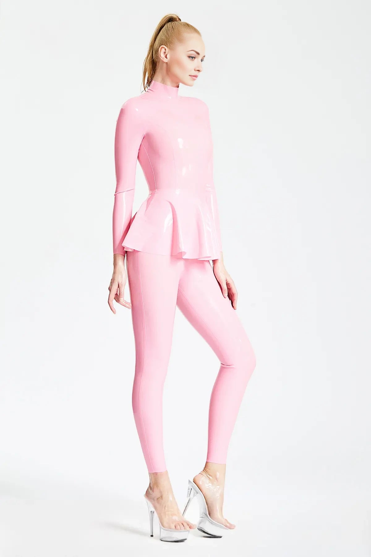 Ruffled Skirt Catsuit