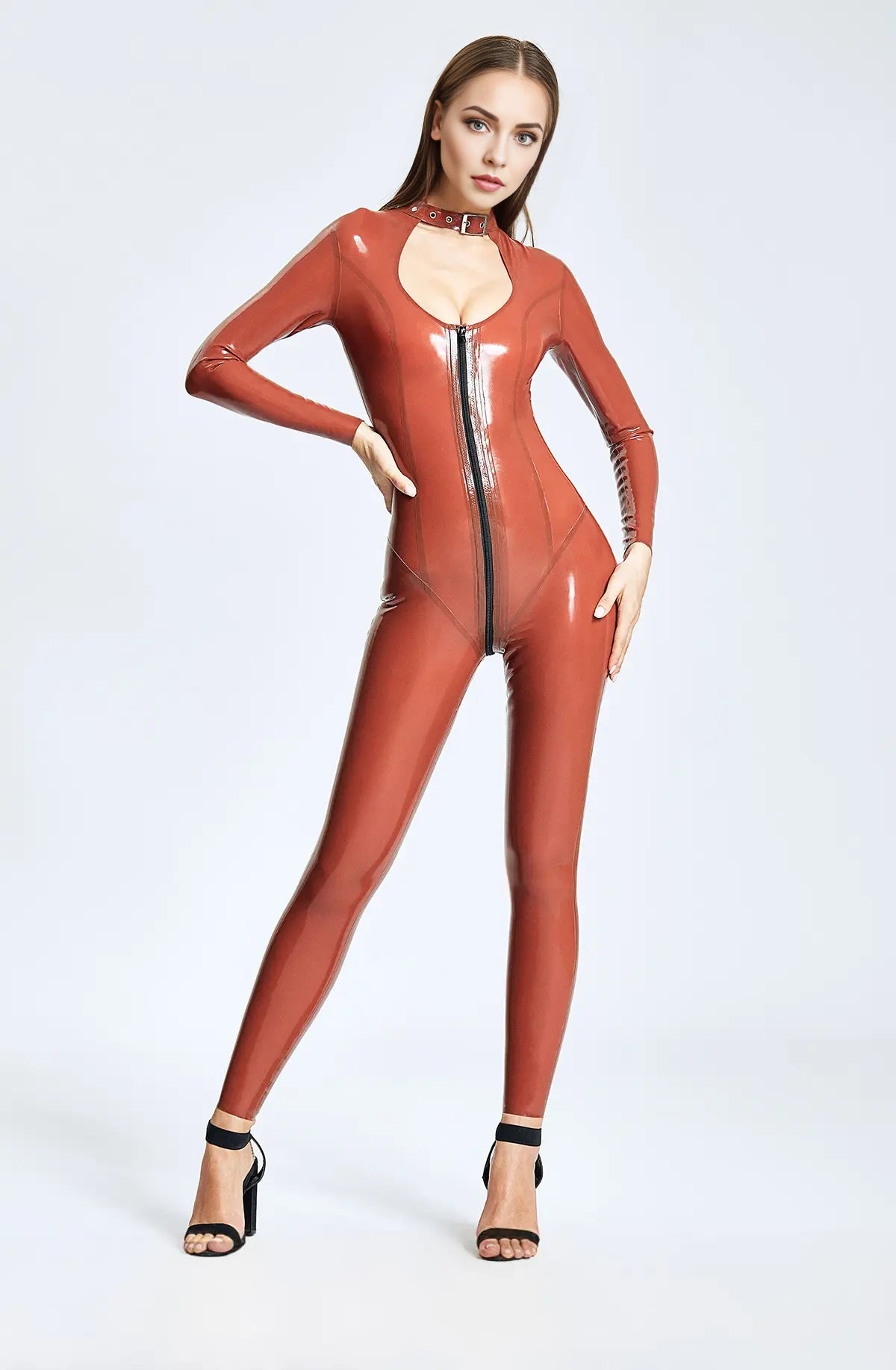 Keyhole & Belted Neck Catsuit