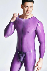 Herren-Codpiece-Catsuit mit Halseinstieg