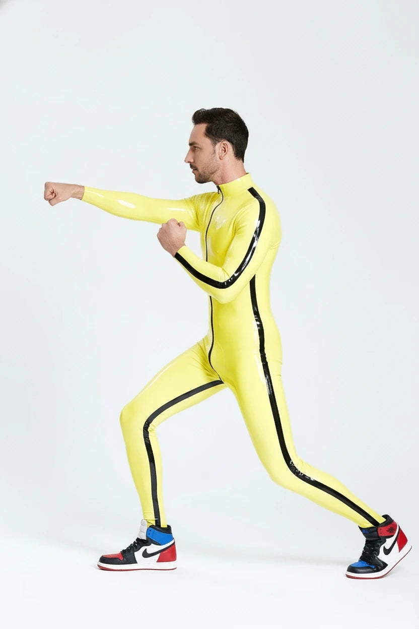 Male Contrast Strips Catsuit