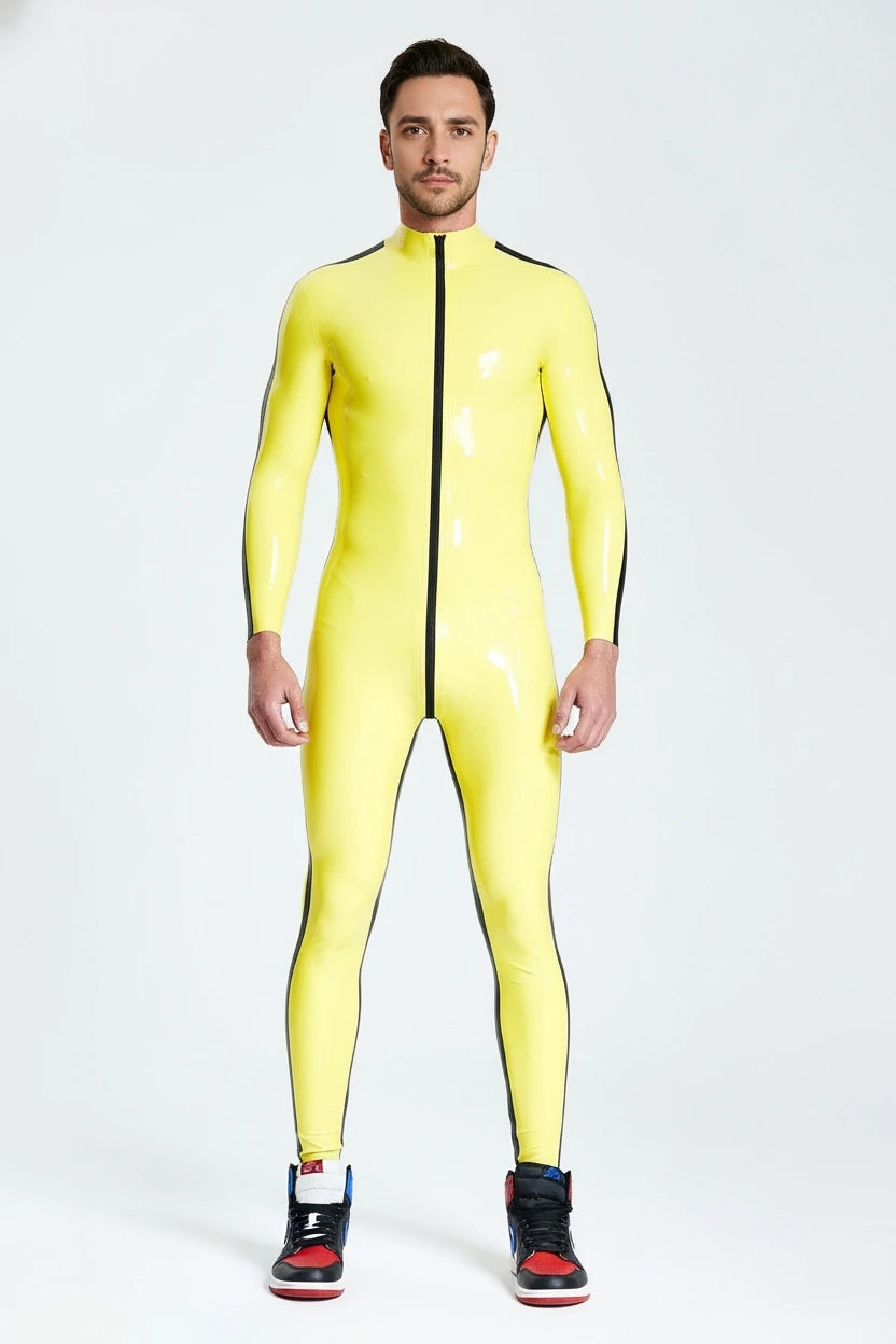 Male Contrast Strips Catsuit