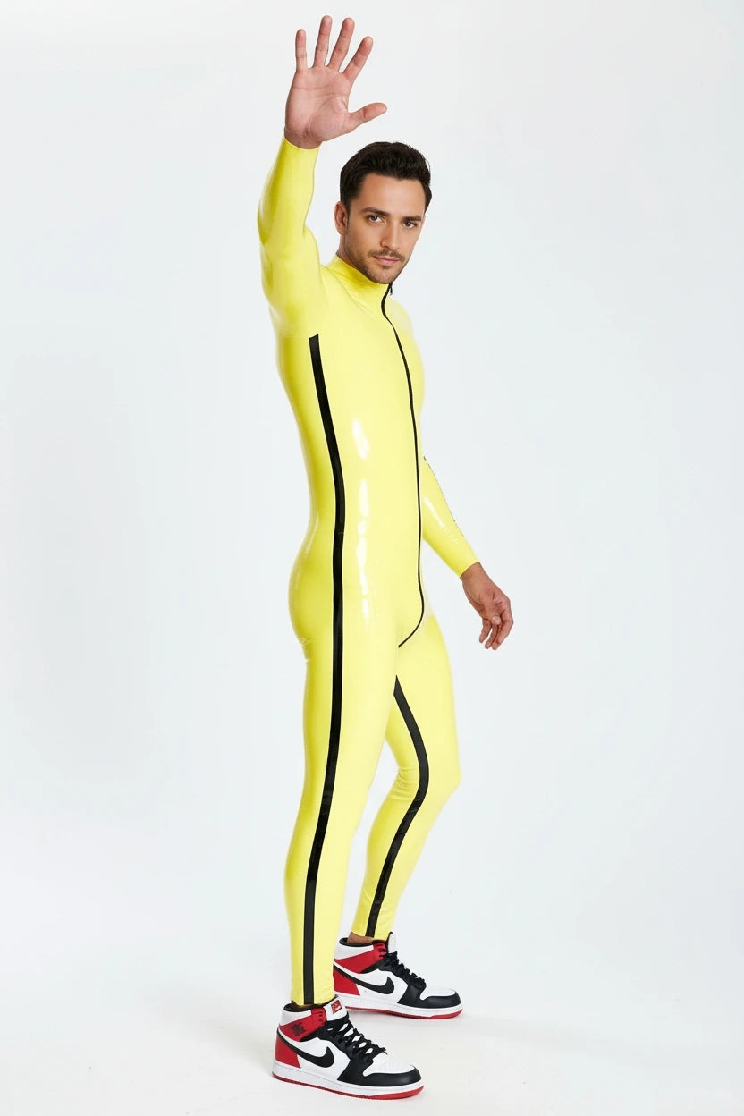 Male Contrast Strips Catsuit