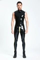 Male Sleeveless Codpiece Muscle Catsuit