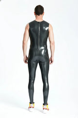 Male Classic Round-Neck Sleeveless Catsuit