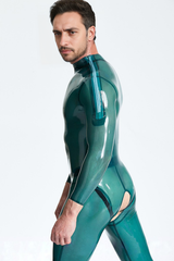 Catsuit für Männer mit offenem Schritt und Schulterreißverschluss