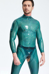 Catsuit für Männer mit offenem Schritt und Schulterreißverschluss