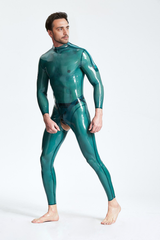 Catsuit für Männer mit offenem Schritt und Schulterreißverschluss