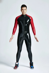 Male Through-Zip Raglan-Sleeved Catsuit