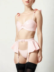 Pink Latex Lingerie