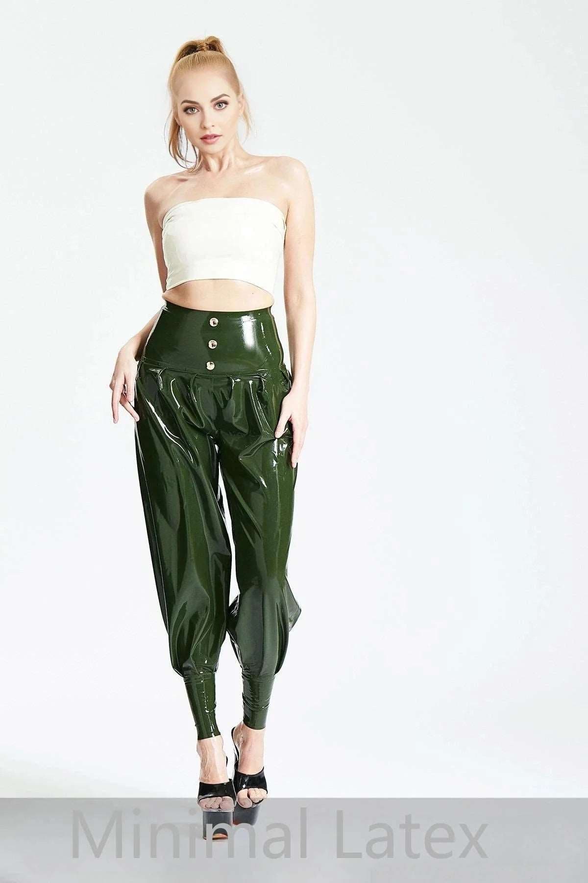 Casual Loose Split-Joint Solid Color High-Waisted Harem Pants main image 1