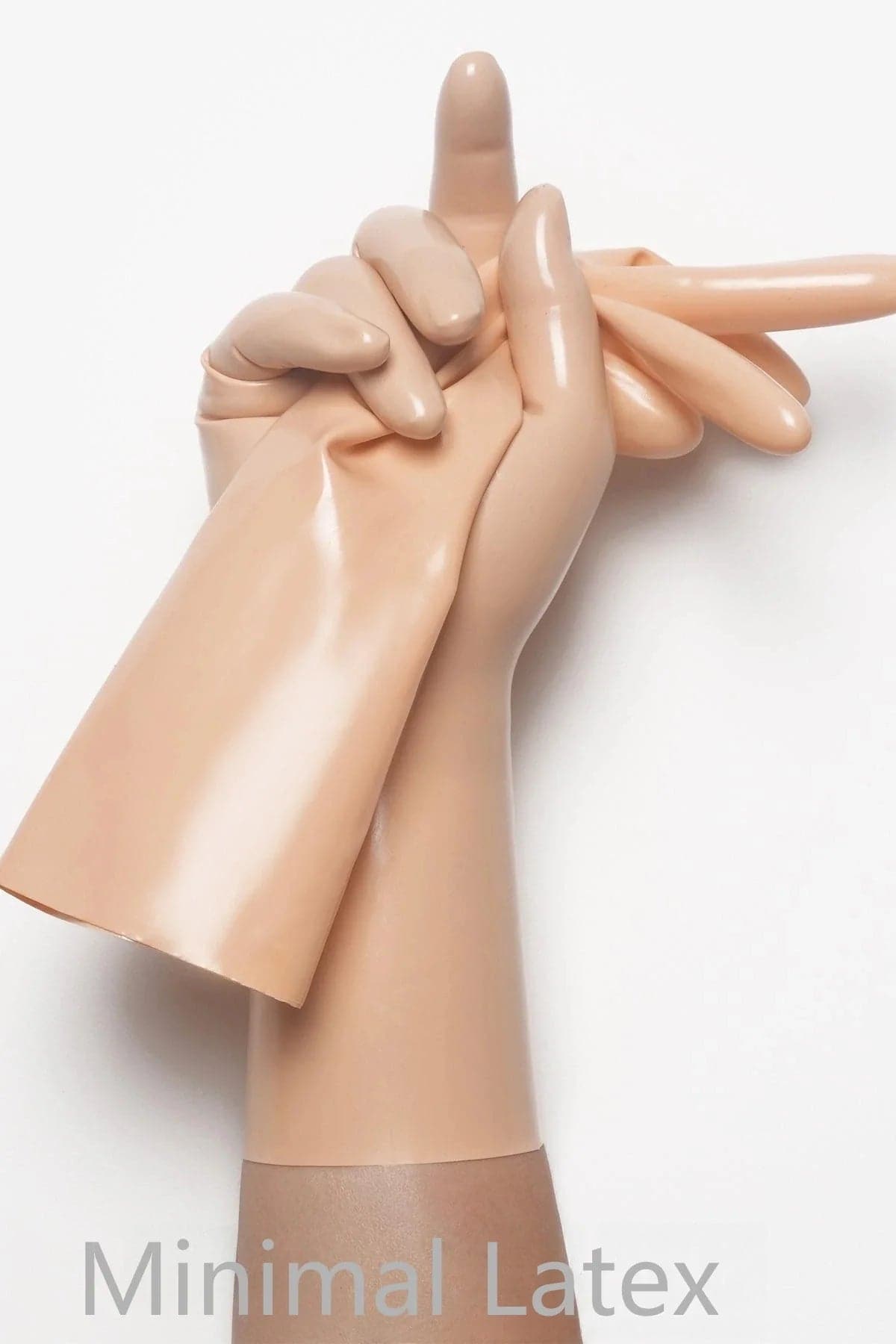 Mannequin Klassieke korte gegoten latexhandschoenen